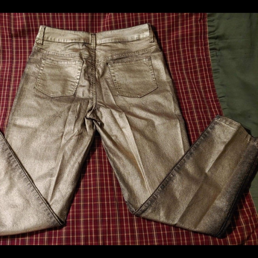 Chicos Gold jeans.